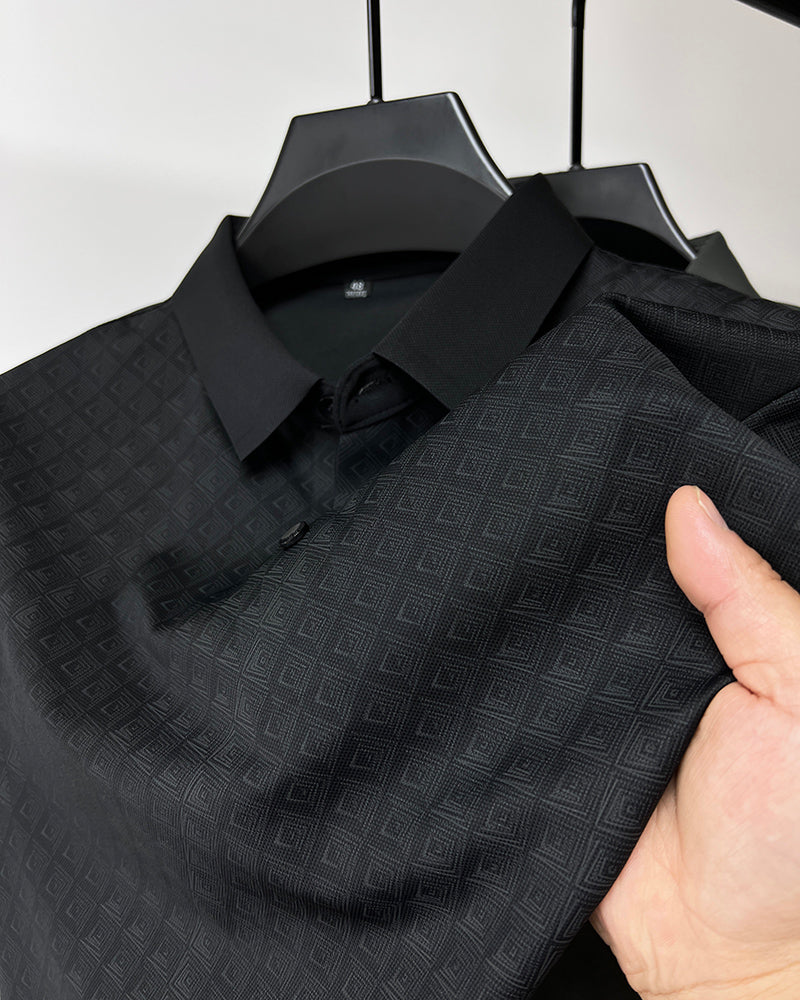 The Executive Texture Polo – Modern Luxury Fit
