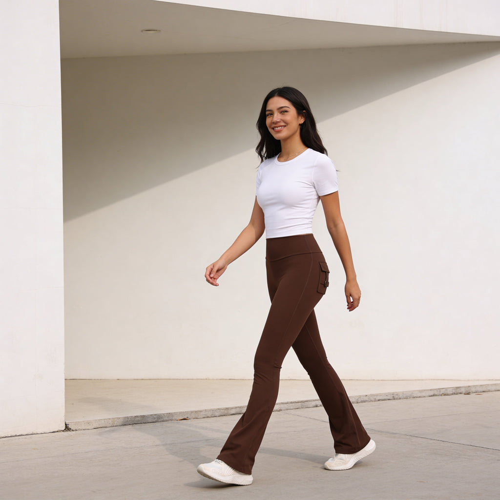 Sculpt & Flare Leggings – High-Waisted Lift Fit with Pockets