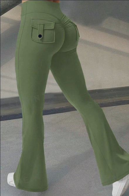 Sculpt & Flare Leggings – High-Waisted Lift Fit with Pockets