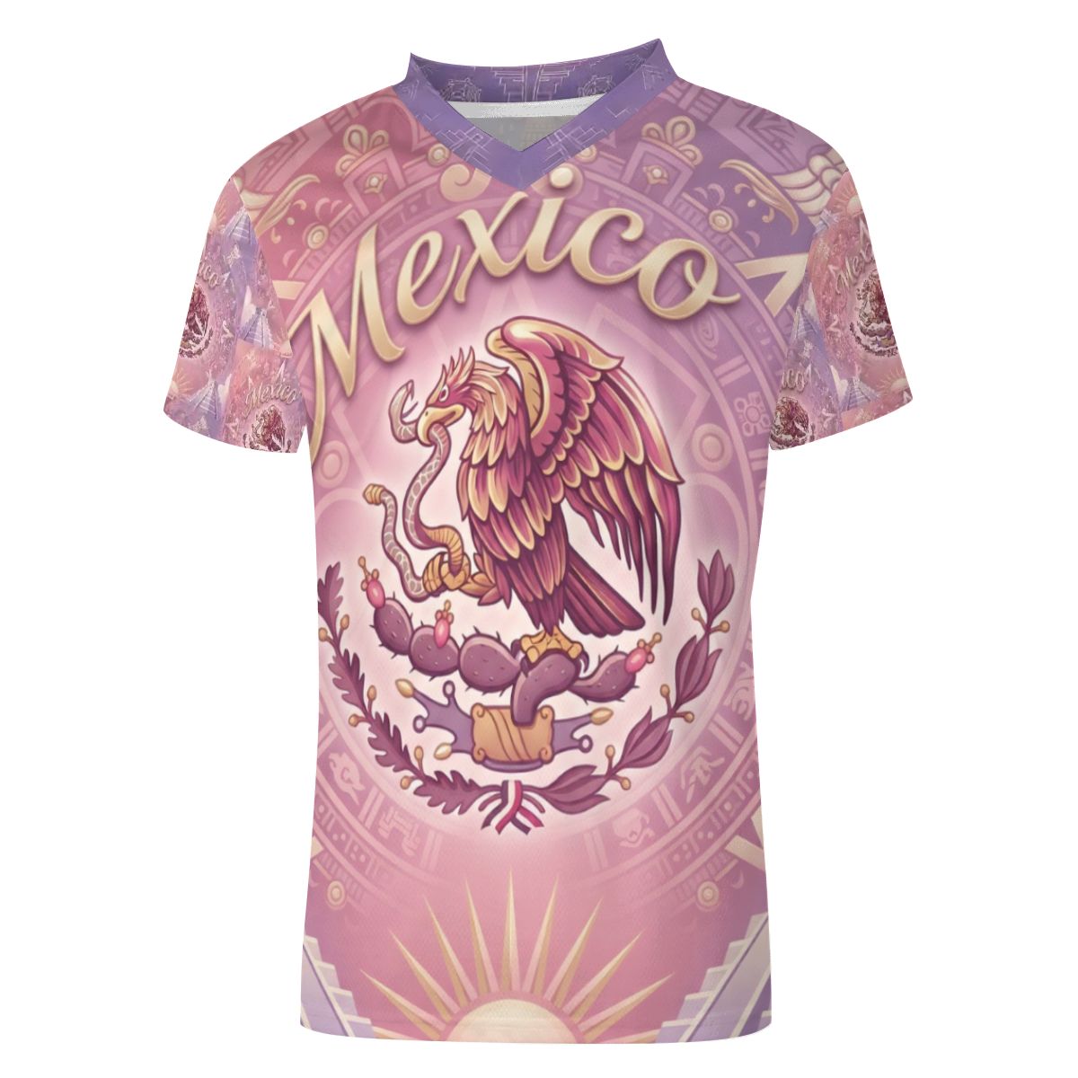 Cultura Mexicana Women’s Heritage Jersey – Pink & Gold Edition