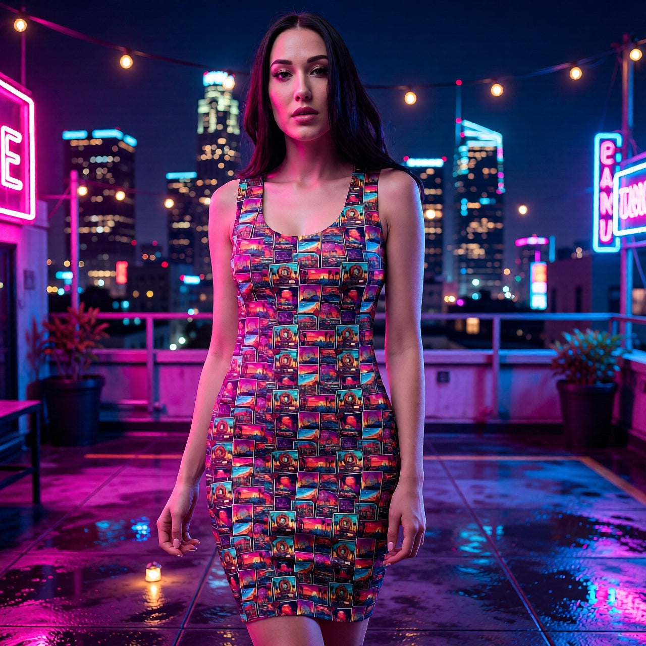 Cultura LA Postcard Dress – West Coast Summer Bodycon