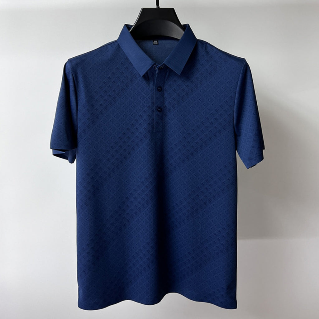 The Executive Texture Polo – Modern Luxury Fit
