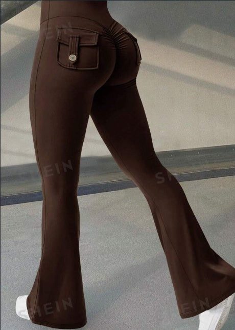 Sculpt & Flare Leggings – High-Waisted Lift Fit with Pockets