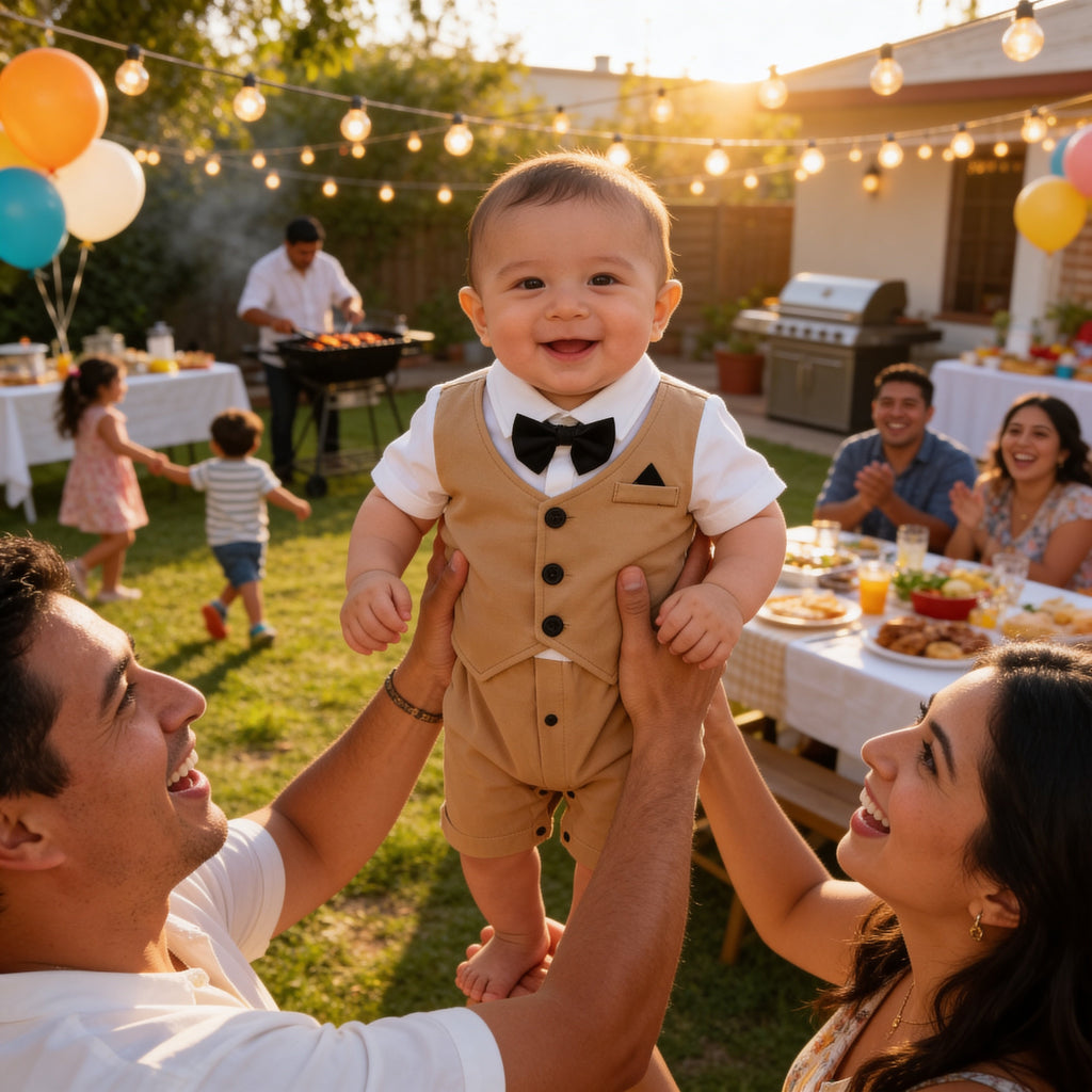 Little Gentleman Baby Romper Set – Formal Outfit for Weddings, Parties & Special Occasions