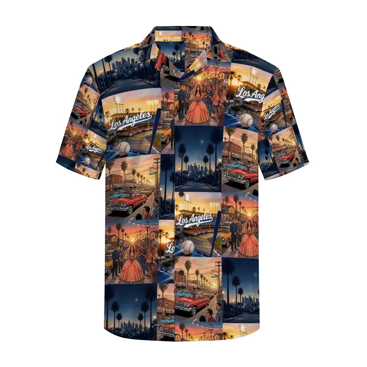 Los Angeles Summer Nights Button-Up Shirt – LA Edition